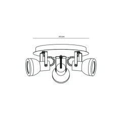 Plafón 3L Heli Cuero