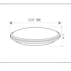 Plafón Limbus Titán 34w 3000k