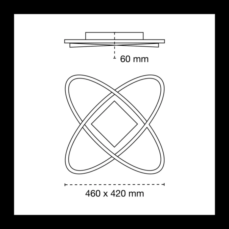Plafón Niza 72w