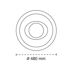 Plafón Smart Ryad 85W