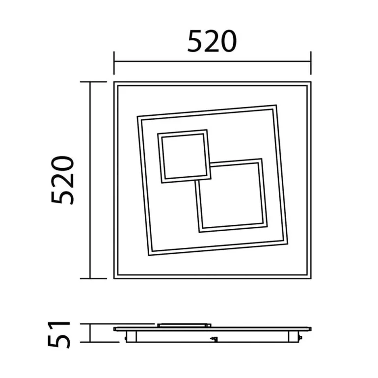 Plafón Tali 52