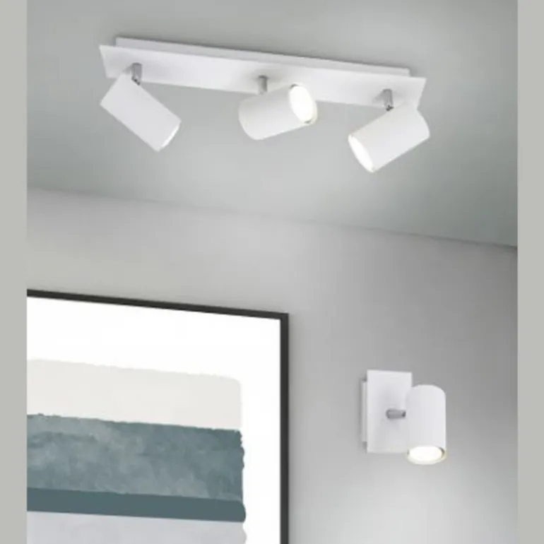 Regleta de focos superficie Marley 3L Blanco Orientable 3XGU10