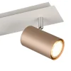 Regleta de focos superficie Marley 2L Café Orientable 3XGU10