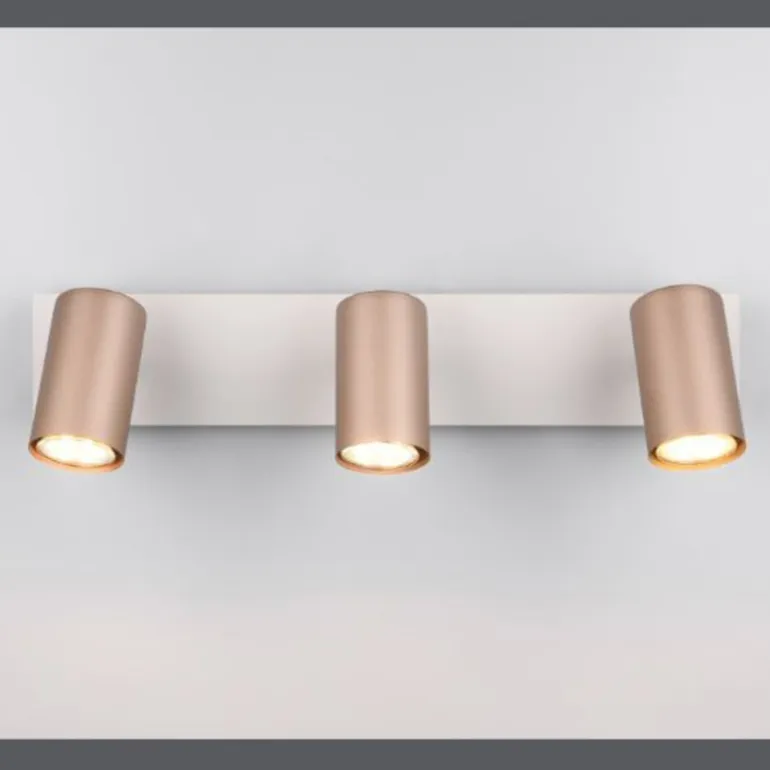 Regleta de focos superficie Marley 3L Café Orientable 3XGU10