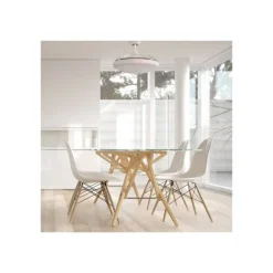 Ventilador de techo Anubis blanco LED 36w 3CCT acabado blanco estilo moderno aspas plegables motor DC 107cm Ø DC