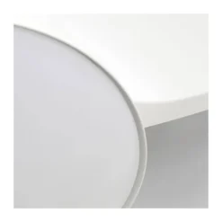 Ventilador de techo Blues blanco LED 24w 3CCT acabado blanco estilo moderno aspas acabado blanco motor DC 50cm Ø
