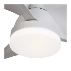 Ventilador de techo Byan blanco LED 18w 3CCT acabado blanco estilo moderno motor DC 60cm Ø