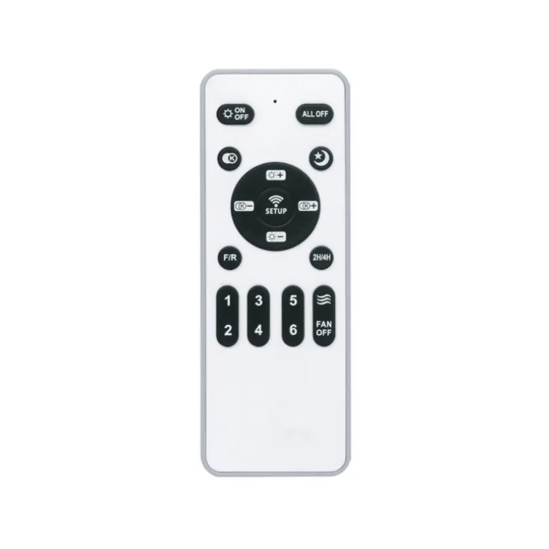Ventilador de techo Dinirot negro LED 50W 3CCT acabado negro estilo moderno plafón con ventilador motor DC 50cm Ø