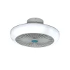 Ventilador de techo Iris LED 36w 3CCT RGB acabado blanco estilo moderno motor DC 45cm Ø