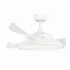 Ventilador de techo Lince LED 55w 3CCT acabado blanco estilo moderno motor DC 106cm Ø