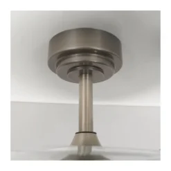 Ventilador de techo Martina níquel LED integrado 46w 3CCT acabado níquel estilo moderno aspas plegables motor DC 92cm Ø