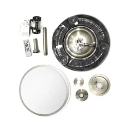 Ventilador de techo Martín níquel 72w LED integrado 3CCT acabado níquel estilo moderno aspas plegables motor DC 106cm Ø