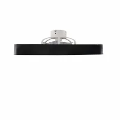 Ventilador de techo Monic LED 40w 3CCT acabado negro estilo moderno plafón con ventilador motor DC 49X49cm