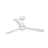 Ventilador de techo Noe LED 18w 3CCT acabado blanco aspas blanco/gris estilo moderno motor DC 106cm Ø