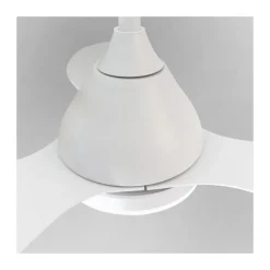 Ventilador de techo Stel Mini blanco LED 20w 3CCT acabado blanco estilo moderno motor DC 92cm Ø