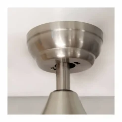 Ventilador de techo Yen Big Madera Oscura LED 18w 3CCT acabado níquel aspas madera estilo moderno motor DC 152cm Ø